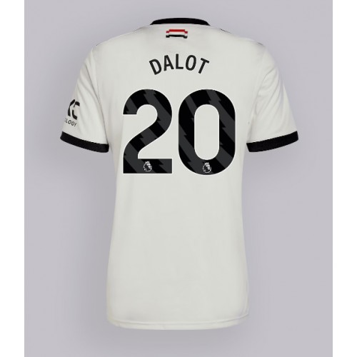 Fotballdrakt Herre Manchester United Diogo Dalot #20 Tredjedrakt 2024-25 Kortermet